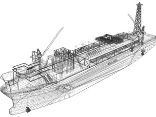 Norne Floating Production and Storage [FPSO] 3D Model