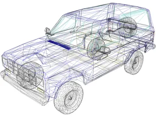 Ford Bronco (1987) 3D Model