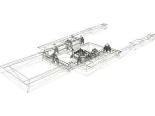 Louvre Pyramide 3D Model