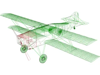 Biplane 3D Model