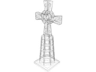 Cross Celtic 3D Model