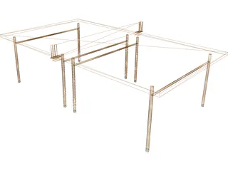 Pinpong Table 3D Model