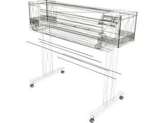 Plotter HP650C 3D Model