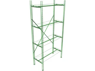 Shelf Glass Contemporary 3D Model