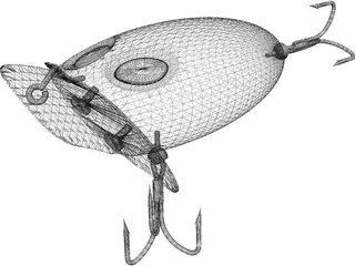 Fishing Lure Jitter Bug 3D Model