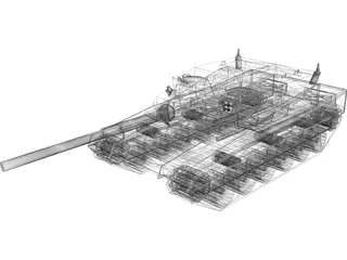 Future Light Tank Fictional Design 3D Model
