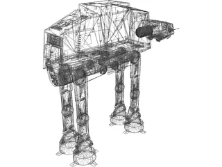 Star Wars Imperial AT-AT 3D Model