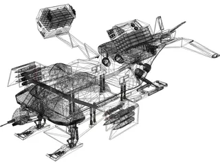 Star Wars Dropship 3D Model