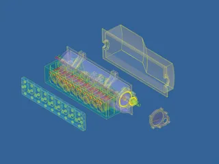 Engine Flathead Straight 8 3D Model