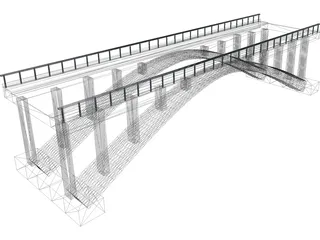 Concrete Bridge 3D Model