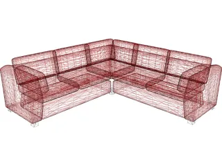 Couch Sectional 3D Model