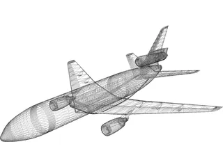McDonnell Douglas DC-10 3D Model