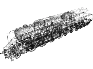 BR12 Austrian Steamengine 3D Model