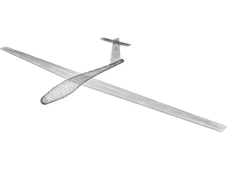 Glider Segelflieger 3D Model