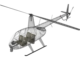 Robinson R44 News 3D Model