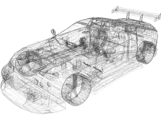 Toyota Supra [Tuned] 3D Model
