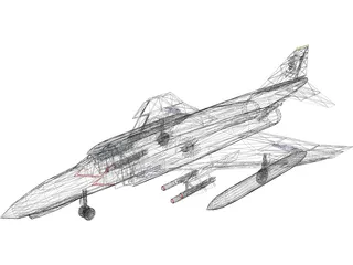 F-4 Phantom II 3D Model