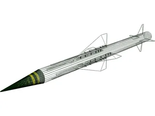 Rapier Missile 3D Model