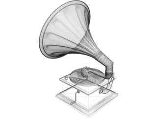 Gramophone 3D Model