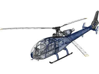 Aerospatiale Gazelle 3D Model