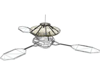 Deep Space Probe 3D Model