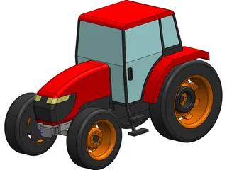 Tractor Kubota 108S 3D Model