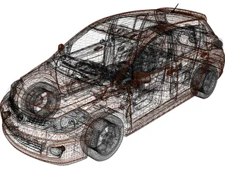 Nissan Versa SL IE (2009) 3D Model