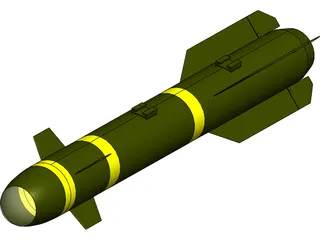 Hellfire Missile 3D Model