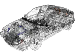 Opel Kadett 3D Model