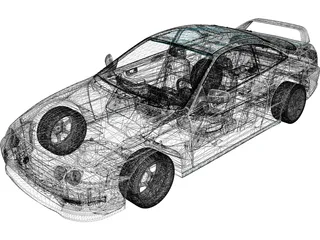 Acura Integra Type-R (2001) 3D Model