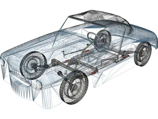 Dyna Kit Car 2CV Based 3D Model