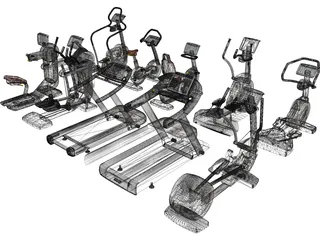 Excite Group Visio Fitness Set 3D Model