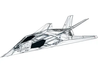 F-117A 3D Model