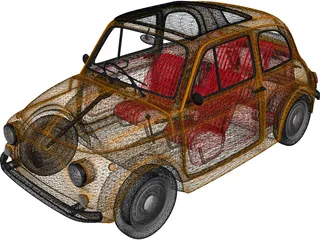 Fiat 500 3D Model