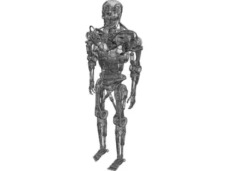 Terminator T-600 Robot 3D Model