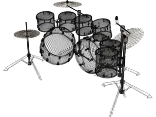 Drum Set 3D Model