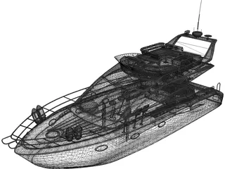 Sealine T52 Kristeff Yacht 3D Model