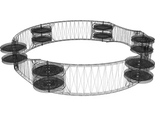 Tambourine 3D Model