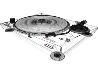 Record Turntable 3D Model