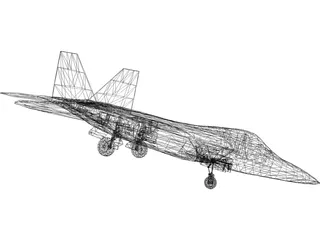 F-22 Raptor 3D Model