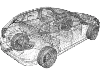 BMW X1 E84 (2013) 3D Model