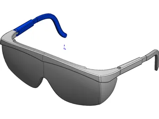 Safety Glasses 3D Model