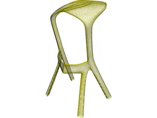 Kamura Bar Chair 3D Model