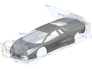 Lamborghini Reventon Body 3D Model