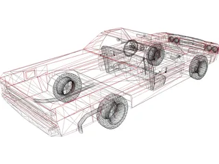 Chevrolet El Camino SS 454 3D Model