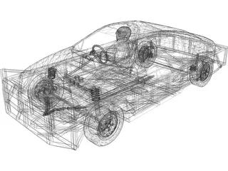 Opel Tigra 1300 Stockcar 3D Model