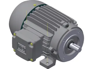 Weg 75hp Motor 3D Model