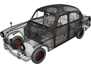 AZLK Moskvich 407 3D Model