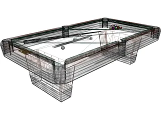 Pool Table 3D Model