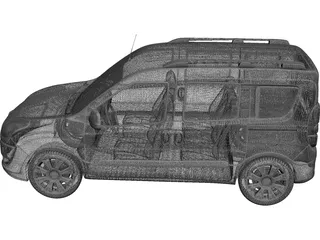 Fiat Doblo (2010) 3D Model